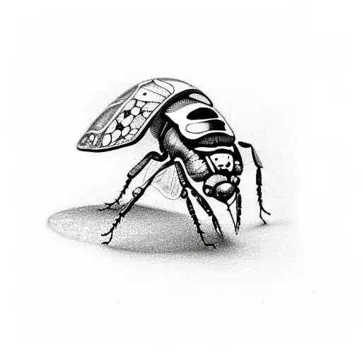 Whimsical Firefly And Ladybug