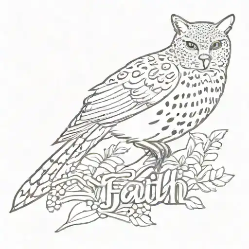 Faith Word With A Leopard Print Cardinal