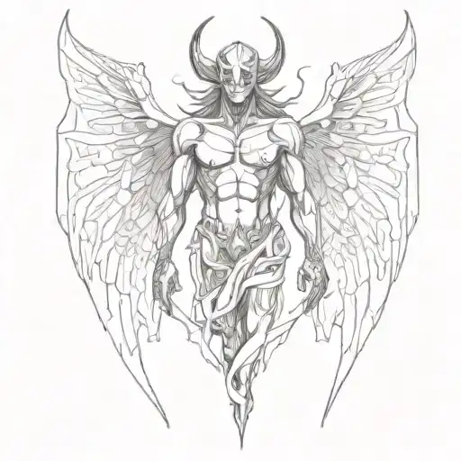 Half Demon Half Angel Split Down The Middle