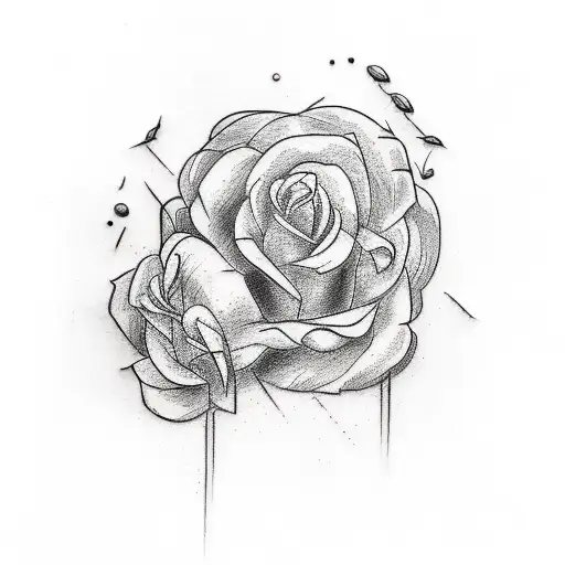 Tattoo With The Word Agapi Mou At The Stem