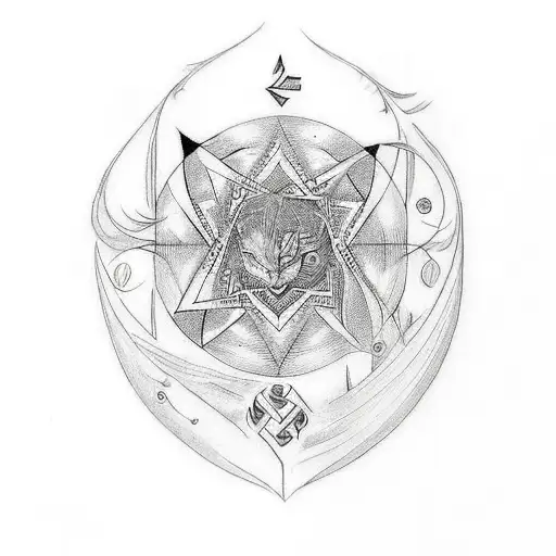 A Tattoo Design Featuring Five Unique Symbols Representing Each Of Your Children's Time Of Birth