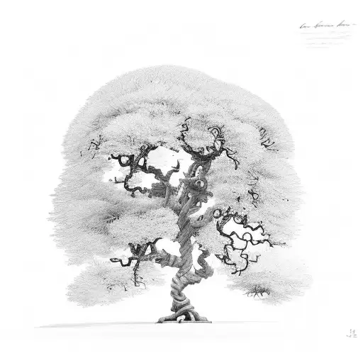 Madarin Tree With Hand As Branchs