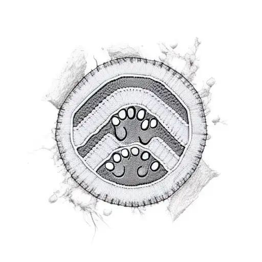 A Dog Paw Print Made Up Of Patriotic Symbols And Crochet Stitches