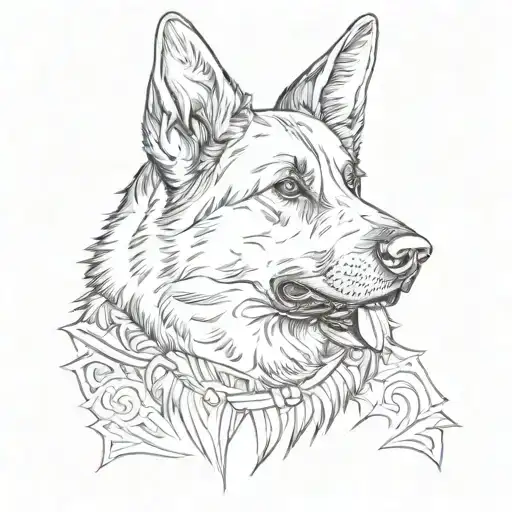 A German Shepherd Dog