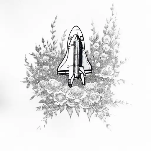 Space Shuttle With Flowers