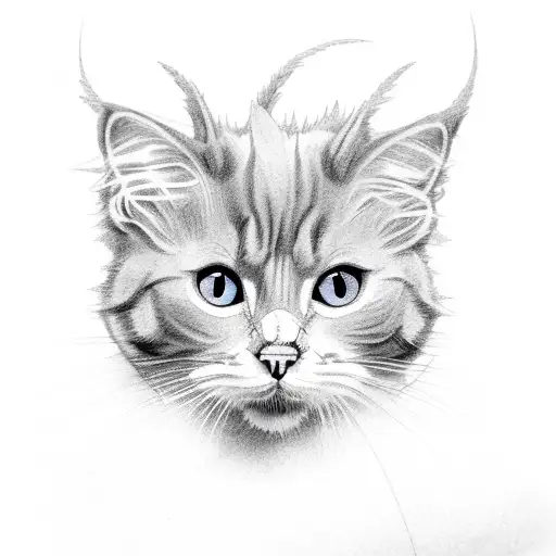 Thistles With The Negative Space Outlining The Mcintosh Cat