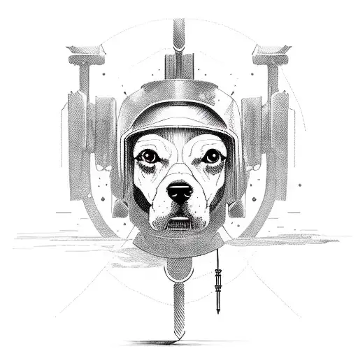 Cyberpunk Dog Warrior
