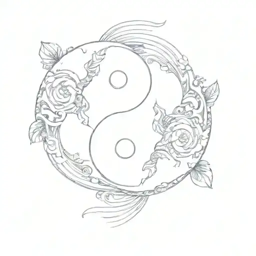 A Yin And Yang Symbol