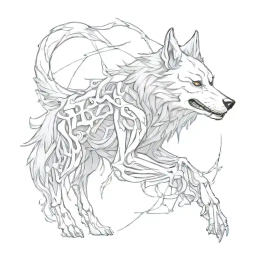 Skeletooon And The Wolf