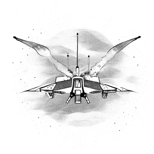 A Comic Style Illustration Of A Military Drone Crashing On A Desert With An Emu On A Surboard