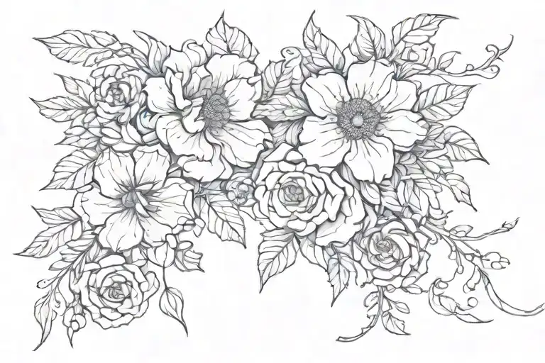 Floral Sleeve Design
