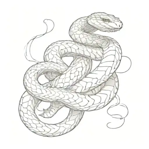 Snake Wrapping Around Entire Leg