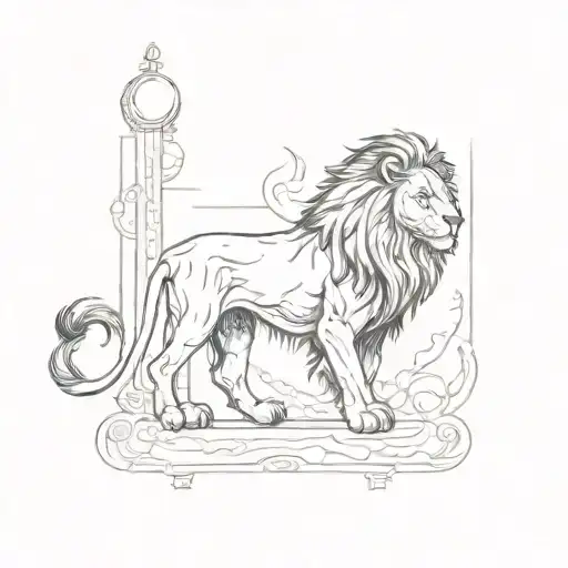 Lion Tarot Card