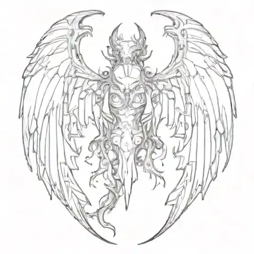 Demon Wings On The Back