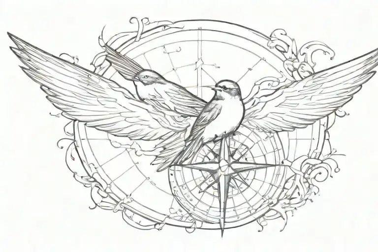 Swallow And Compass