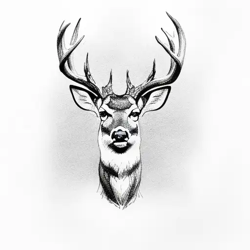 Simply Drawn Likeness Of A Deer With The Number 21 Integrated