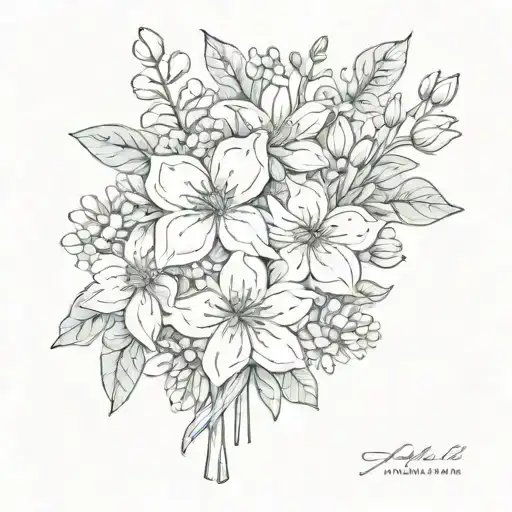 Small May And March Birth Flower Bouquet