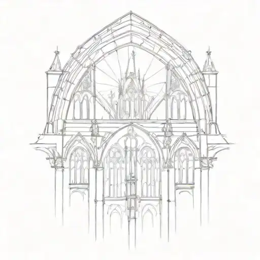 Gothic Cathedral Roof Architecture