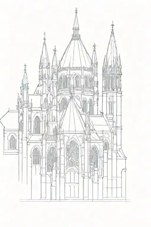 Gothic Cathedral Roof Architecture