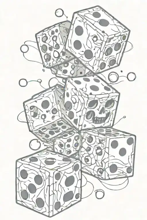 Laugh Now Cry Later Faces With Dice In It