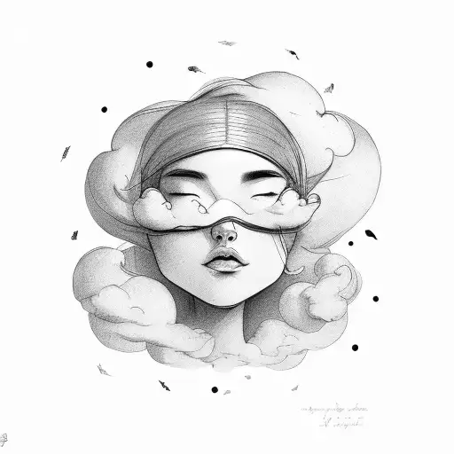 Female With Cloud Head