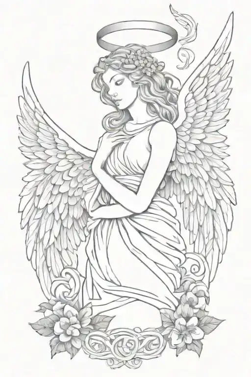 Irish Claddah With Angel Wings Made