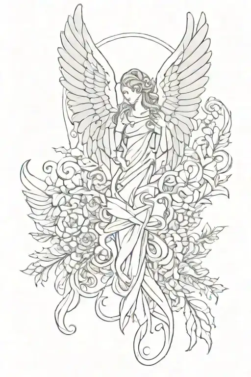 Irish Claddah With Angel Wings