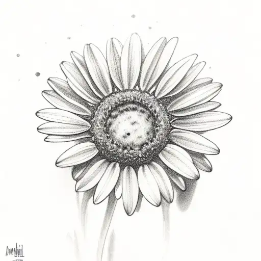 Spider With Daisy With Web