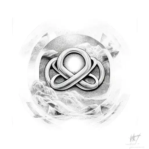 Infinity Sign With Leo And Alicia Inside Of The Sign