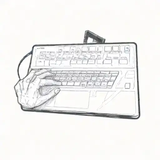 There Is A Keyboard In The Background