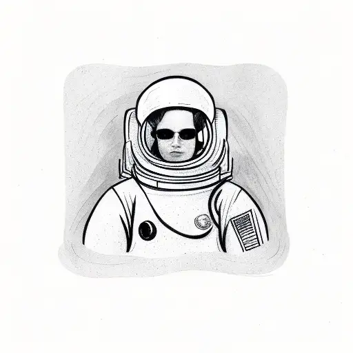 Astronaut In Leather Jacket