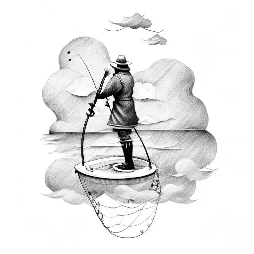 Fisherman On A Cloud