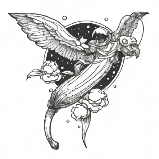 Banana Is Flying Into Space