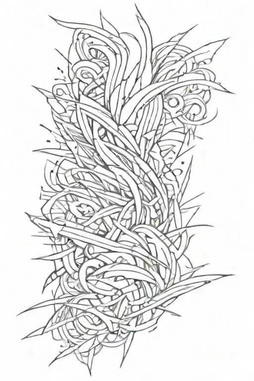 Abstract Brush Strokes