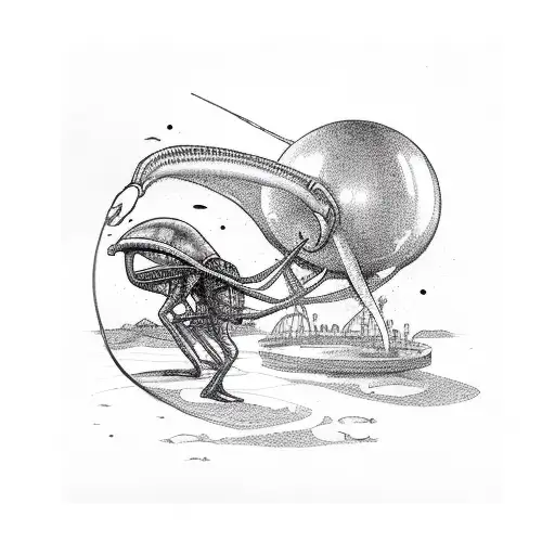 Alien Abducting A Man