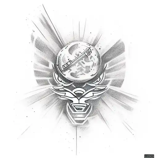 Create A Tattoo Design That Symbolizes The Client's Love For Travel And Bodybuilding