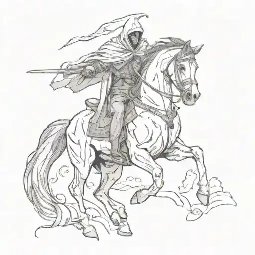 Reaper Riding A Horse