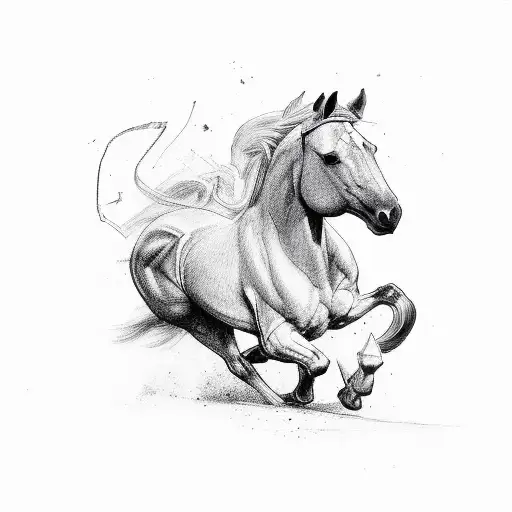 Horse Rearing In Lightning