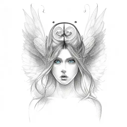 Half Angel Half Butterfly