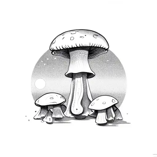 An Alien Mushroom And Jesus Christ