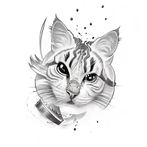 Black And White Kitchen Knife