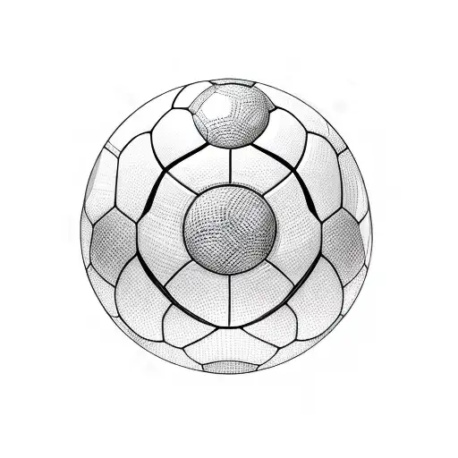 A Soccer Ball Morphing Into A Globe With Musical Notes Swirling Around It