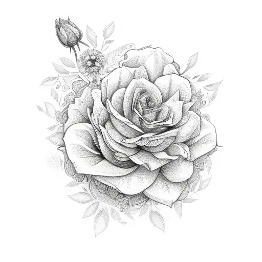 Floral Bouquet With Stem