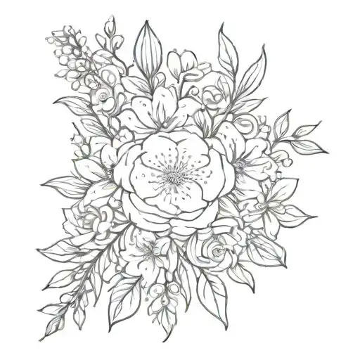 Birth Flower Bouquet