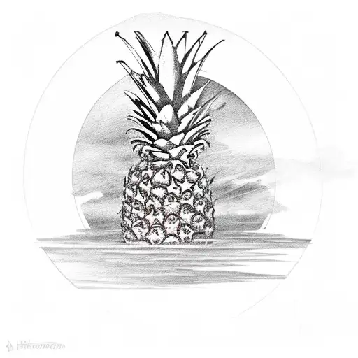 Pineapple And Sunset