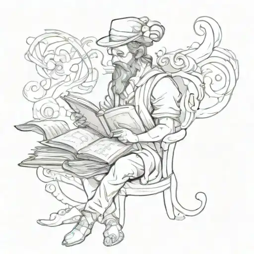 Fantasy Storyteller With Book