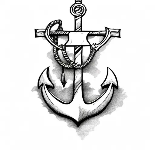 Anchor And Virgin Mary