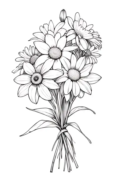 Daisy And Daffodil Flower Bouquet