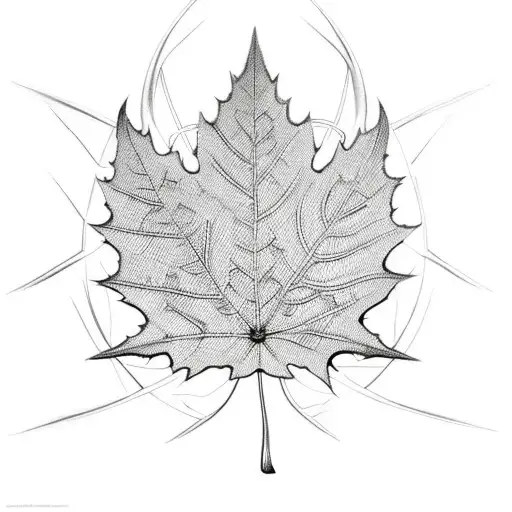 Maple Leaf Polynesian Tribal