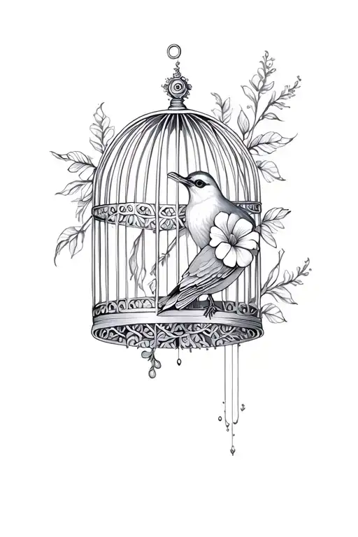Flower Bird Cage